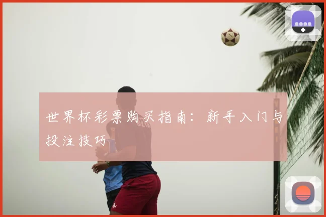 世界杯彩票购买指南:新手入门与投注技巧