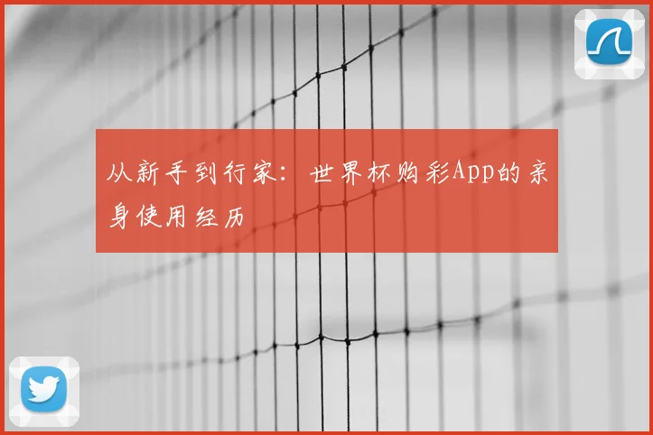 从新手到行家：世界杯购彩App的亲身使用经历